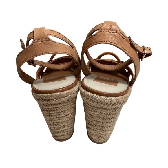 DOLCE VITA MAZE WOMENS WOVEN ANKLE STRAP WEDGE SANDALS 9.5 - Picture 4 of 4